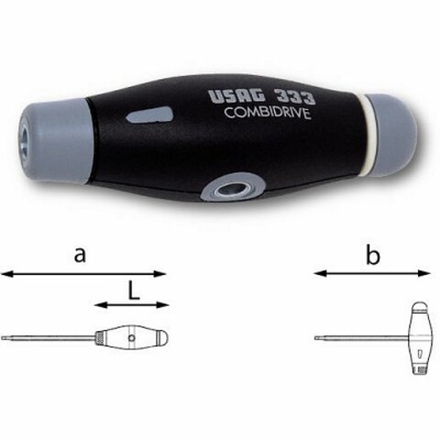 333 Рукоятка COMBIDRIVE® 1/4", USAG (Италия)