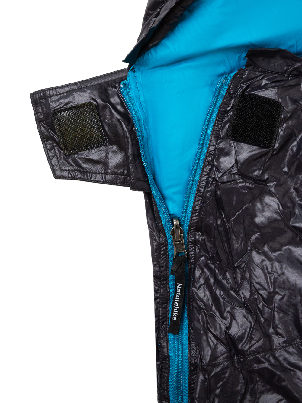 Спальный мешок теплый Naturehike CW400, ширина 75 см (NH18C400-D), молния справа