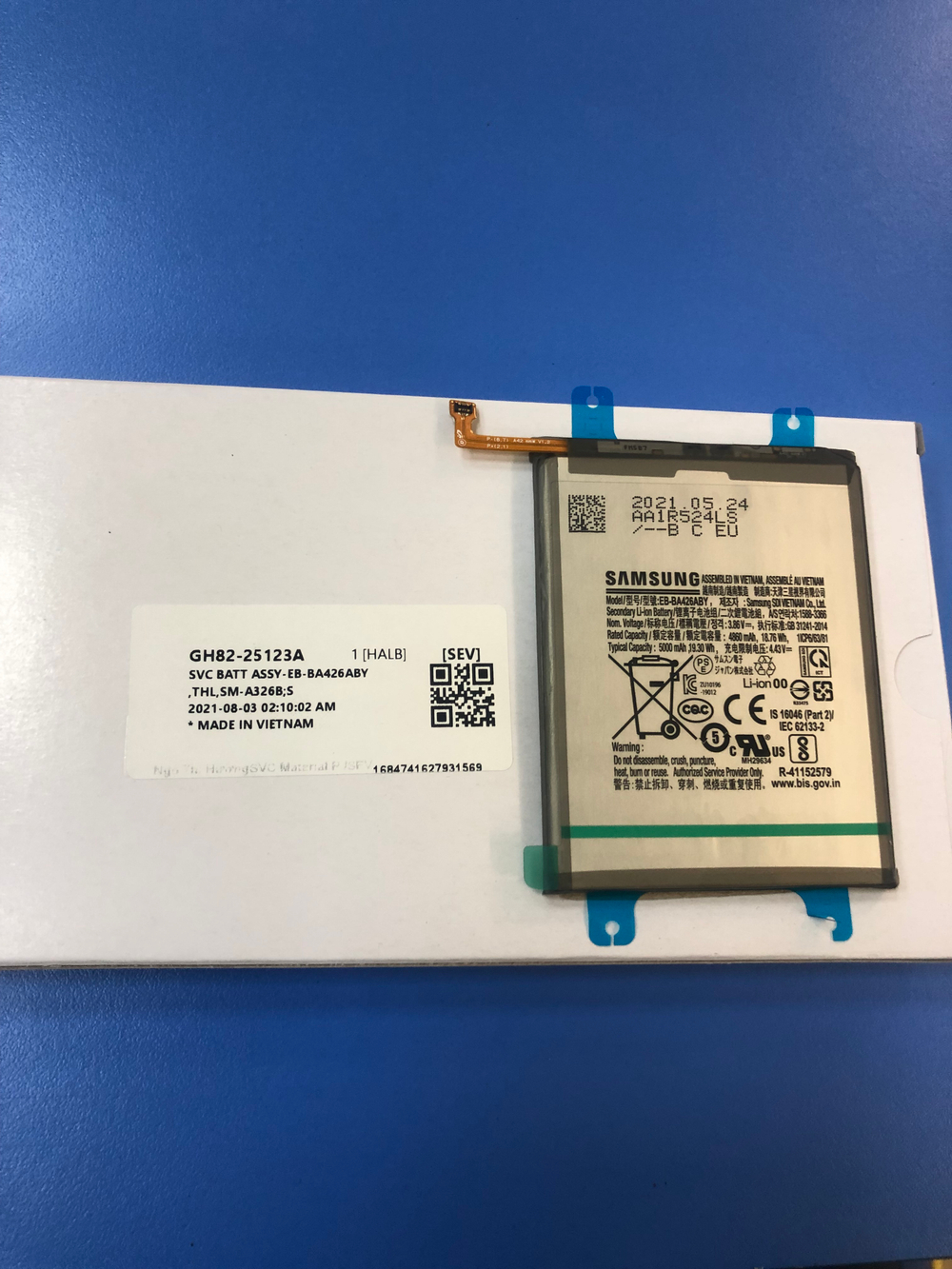 Аккумулятор EB-BA426ABY для Samsung A725 Galaxy A72, Оригинал, GH82-25123A