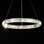 Citilux Чезаре CL338181 LED Люстра хрустальная с пультом Хром