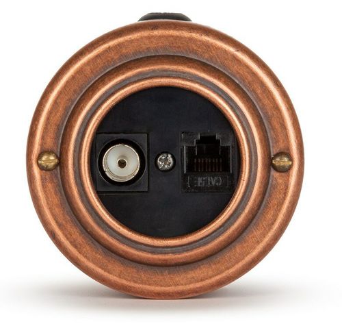 Розетка информационная RJ45+TV (CAT.5E), черная, Старая Медь VINTAGE-BRASS 40405-3