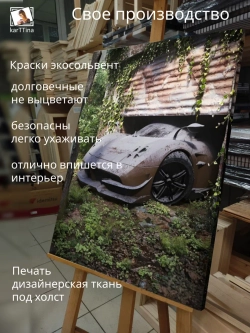 Картина на стену "Pagani Huayra" 50х70см 1шт.