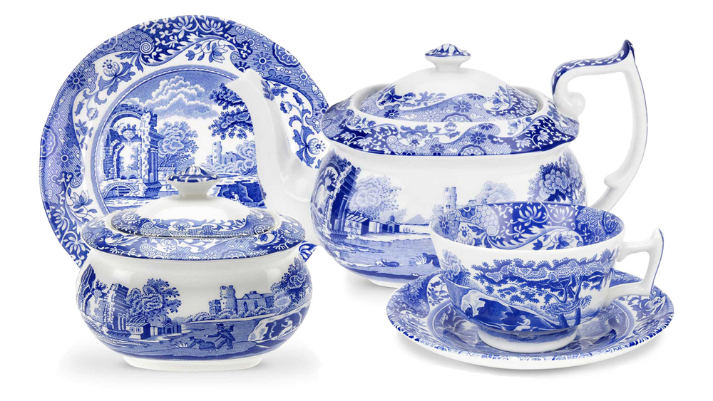 Сервиз чайный на 6 персон 20 предметов Spode Голубая Италия