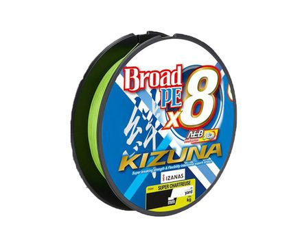 OWNER Шнур Kizuna X8 Broad PE сhartreuse 275м 0.1мм 4.1кг