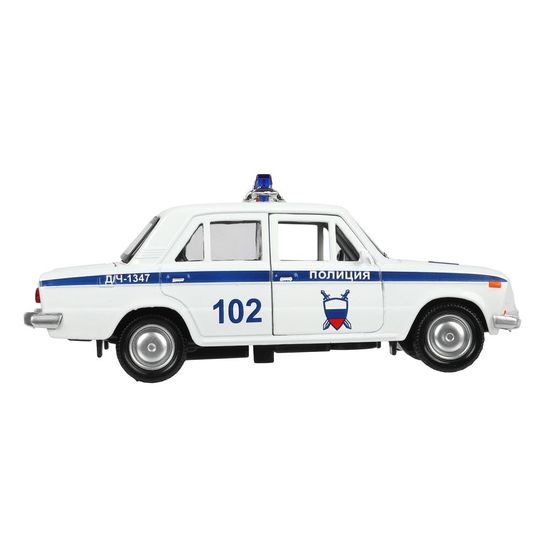 Модель пластик ГАРАЖ ПОЛИЦИЯ 20,5 см, ваз 2106, син, кор. Технопарк