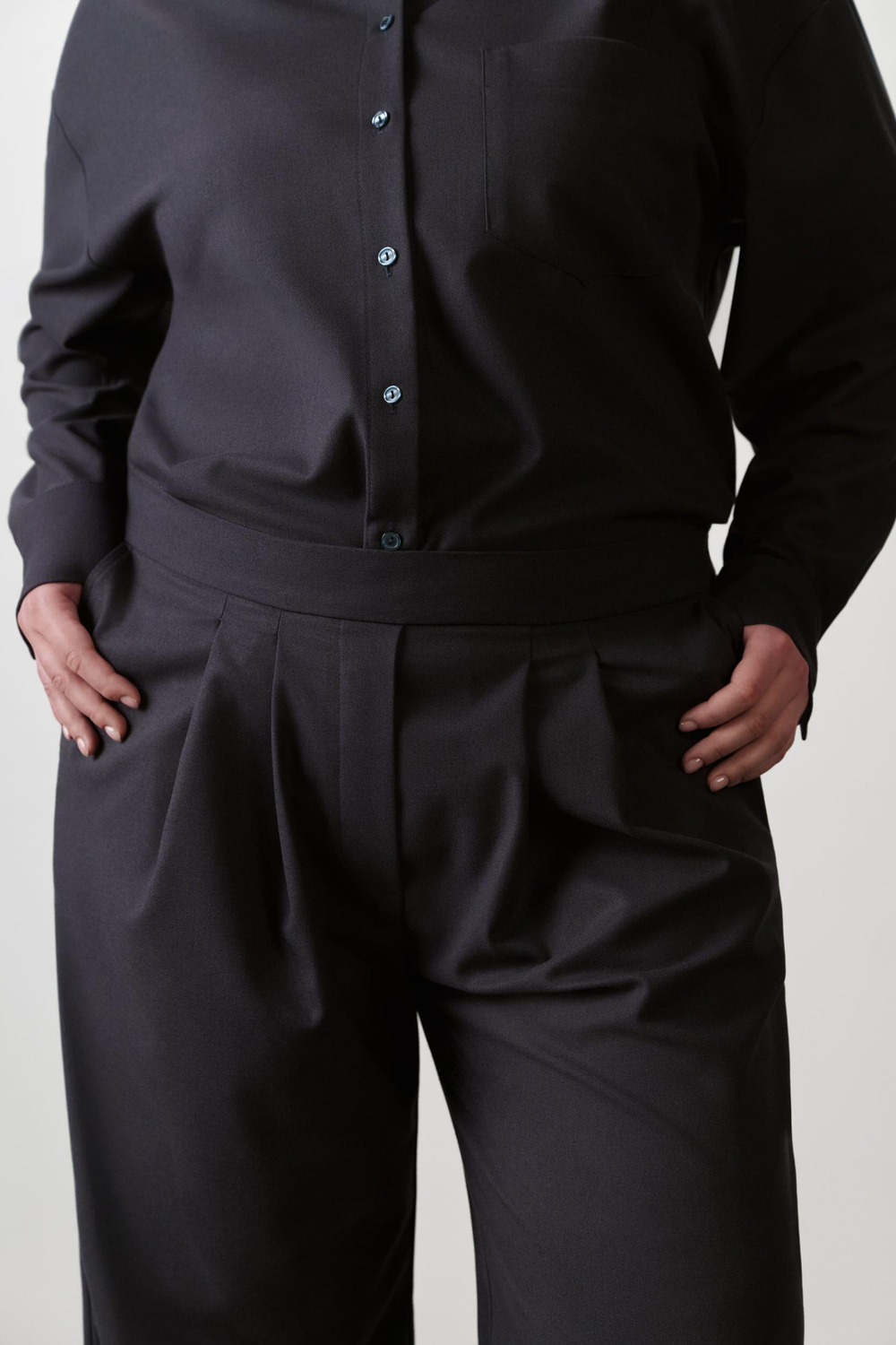 Брюки из костюмной ткани