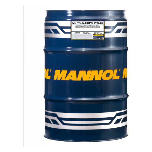 Синтетическое моторное масло MANNOL TS-14 SAE 15W40 UHPD Blue (208л.)