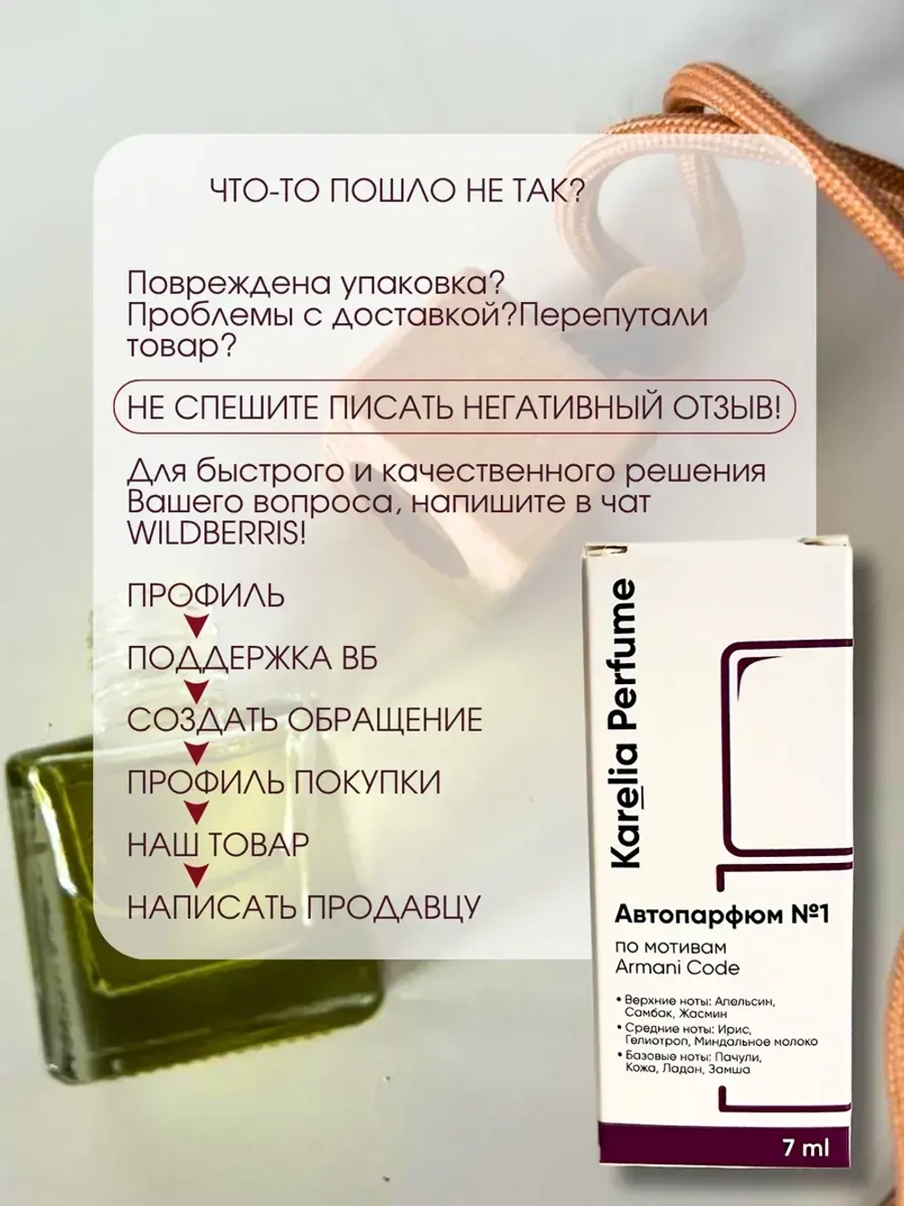 Ароматизатор в машину по мотивам Armani Code