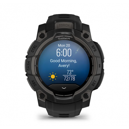 Умные часы Garmin Instinct 3 AMOLED 45 mm Black with Black Band