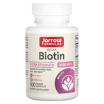 Jarrow Formulas, Биотин, 5000 мкг, 100 растительных капсул