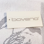 Банное полотенце Baveno мохровое хлопок бело-серое , 70x140 см (Из Турции)