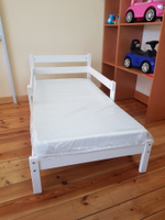 Кровать подростковая "Софа 2" 160*80 см без покраски 2 борта, (Pirogova wood)