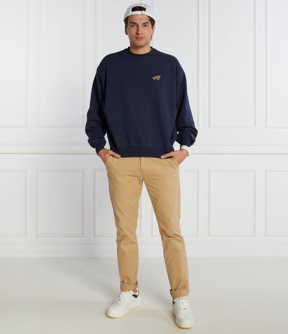 Худи BOXY SIGNATURE CREW Tommy Jeans - темно-синий(DM0DM17784)
