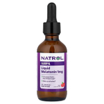 Natrol, Жидкий мелатонин, сон, натуральный ягодный вкус, 1 мг, 60 мл (2 жидк. унции)