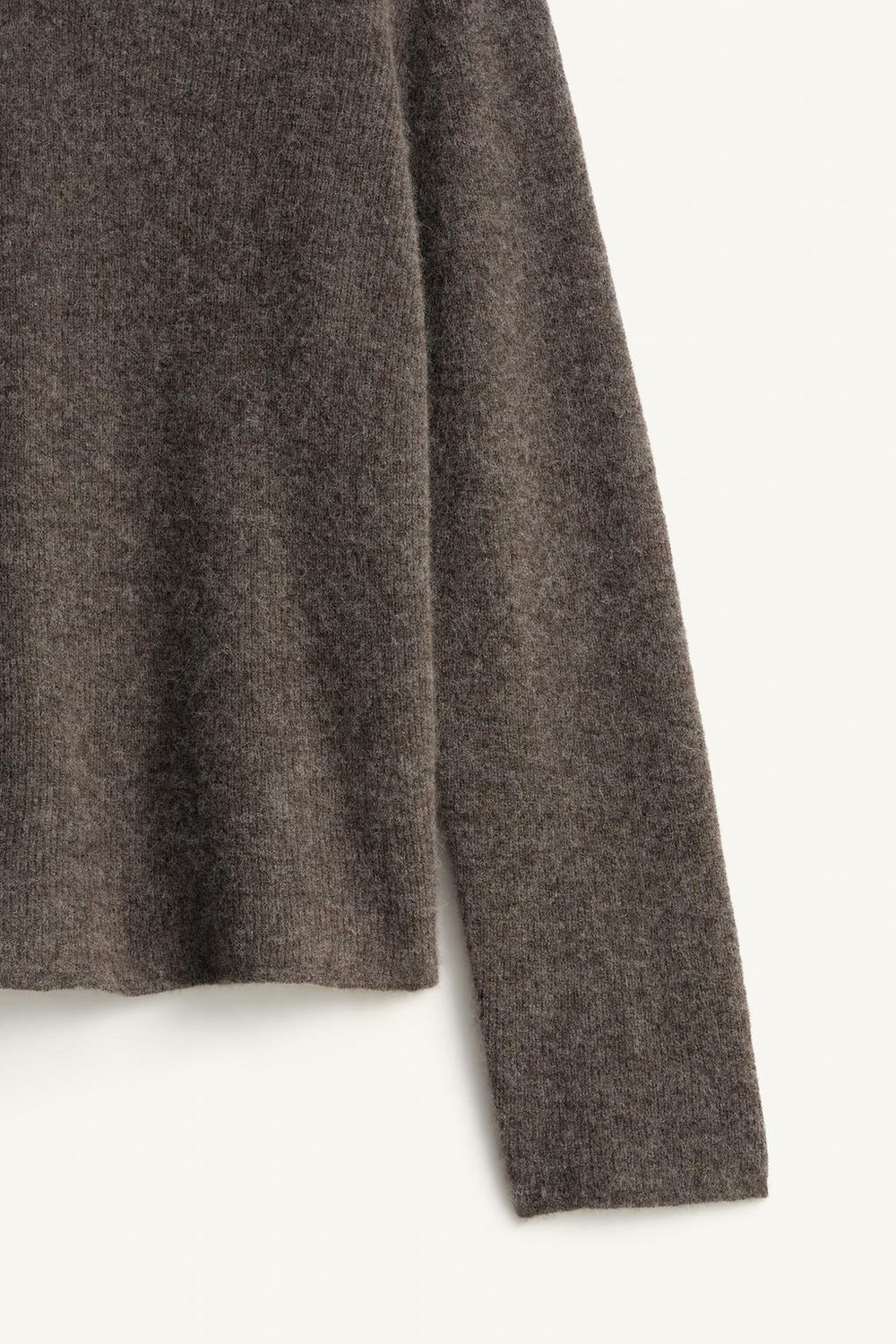 ZARA ДЖЕМПЕР СВОБОДНОГО КРОЯ С ФАКТУРОЙ, КОРИЧНЕВЫЙ