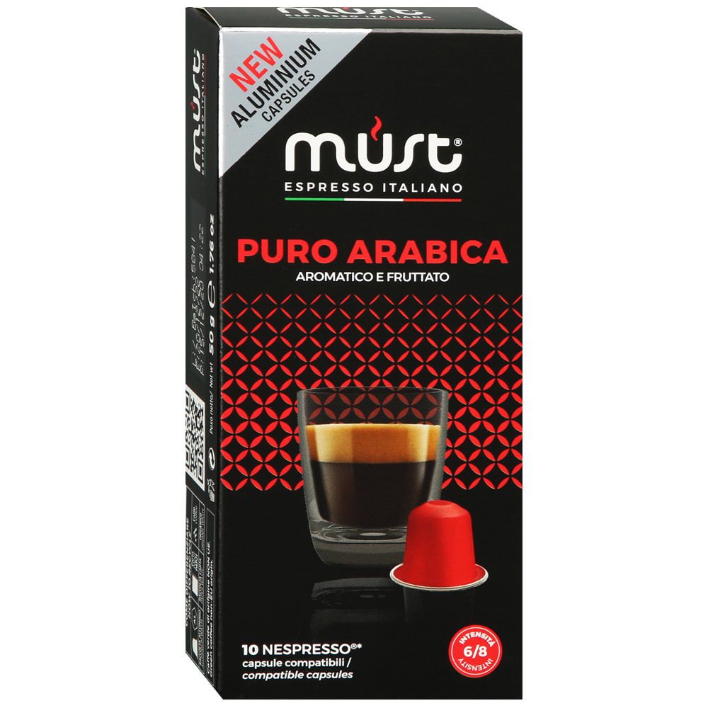 Кофе в капсулах Must Puro Arabica, 10 шт