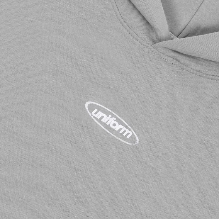 Худи UNIFORM Everyday Destructive logo, серый