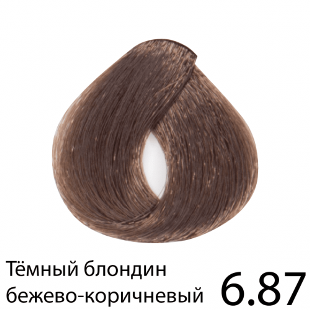 Перманентная крем-краска для волос без аммиака, Regal Zero (темно-русая бежево-табачная), 6.87, BES Перманентная крем-краска для волос без аммиака, Regal Zero (темно-русая бежево-табачная), 6.87, BES