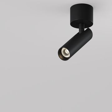 Накладной потолочный светодиодный светильник 6W 3000К C141CL-L125-6W3K-B чёрный Focus T Maytoni