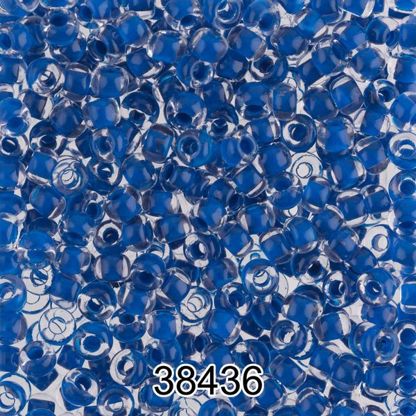 Бисер Preciosa 10/0 (2.3 мм), 500 г, 38436 (Ф227) синий