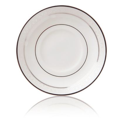 Блюдце для чашки 15.5см Noritake Монтвейл Платиновый кант
