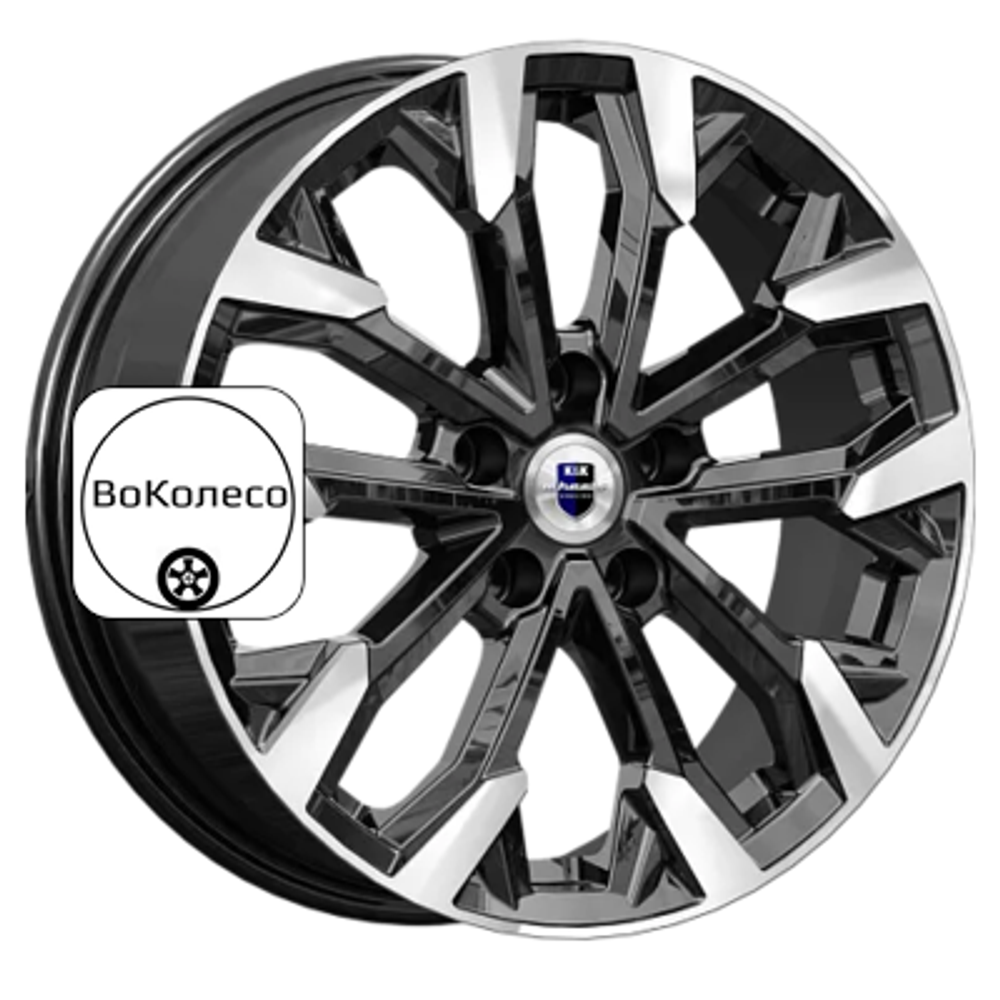 6,5x17/5x112 ET38 D66,6 Морейн (КС1046) Алмаз черный K&K