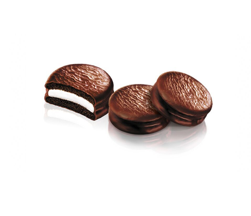 Печенье ЛОТТЕ Чоклэт Пай Какао (LOTTE CHOCOLATE PIE CACAO) х/к 168 гр  (28 гр х6)