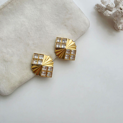 Крупные клипсы Swarovski ромбы