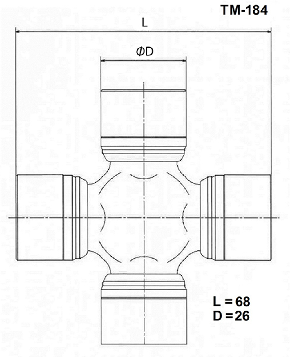 Крестовина карданного вала TOYO TM184