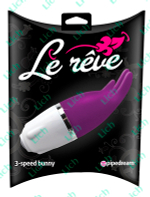 Фиолетовый Вибромас,  Bunny , Серия  Le Reve  3 скорости вибрации