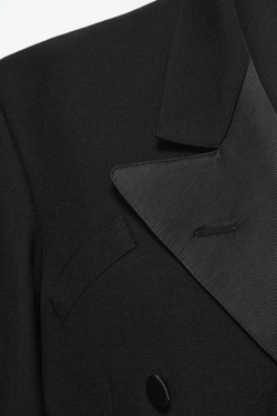 ZARA X JOHN GALLIANO ПРИТАЛЕННЫЙ ПИДЖАК, ЧЕРНЫЙ