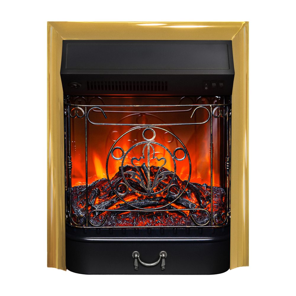 Электрический очаг Real Flame Majestic Lux Brass (без пульта)