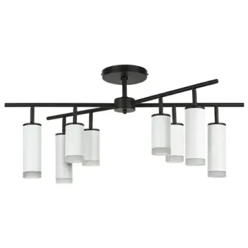 Люстра потолочная 8*GU10 LR7283648640 белый/черный Rullo Lightstar