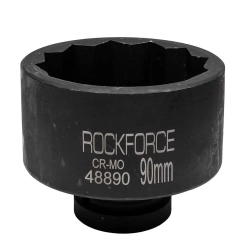 Головка ударная 1'', 90мм (12гр.) RockForce RF-48890