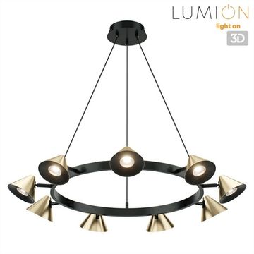 Подвесной светильник 9*GU10 8233/9 черный/золото Lamina Lumion