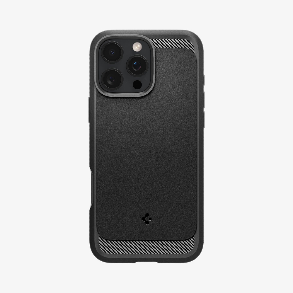 Чехол Spigen Rugged Armor Magsafe, matte black - iPhone 16 Pro