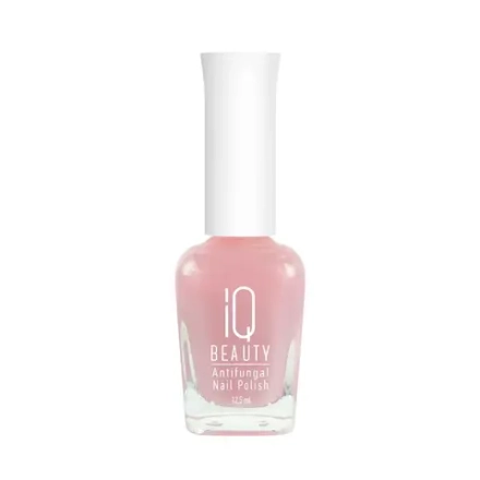 IQ Beauty Лак для ногтей для защиты от грибка с активатором роста с тербинафином Antifungal Nail Polish, 12,5 мл Розовый прозрачный