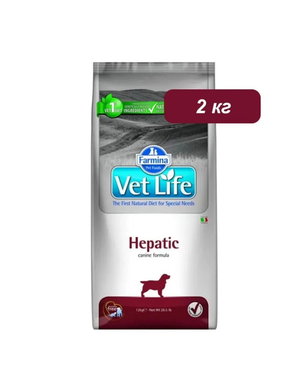 Vet Life Hepatic Корм для собак 2кг