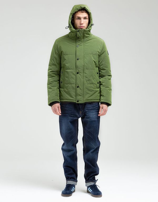 Куртка We Don’t Care Short Puffer Jacket Olive - фото 2