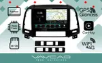 Магнитола для Hyundai Santa Fe 2006-2012 (рамка черная) - Vaycar VA23-0008-2K на Android 13, Быстрая, 2K QLED, CarPlay,4G SIM-слот