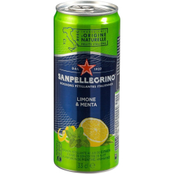 San Pellegrino Limone Menta, in can 0,33 л.