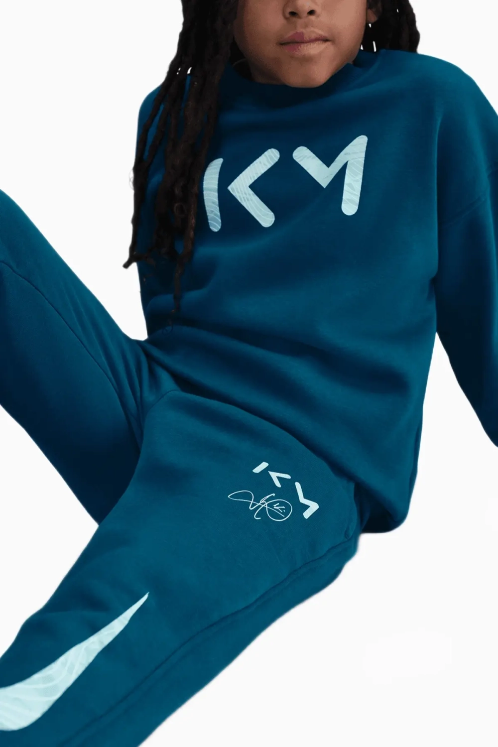 Штаны Nike Kylian Mbappe Club Fleece Junior - зеленый