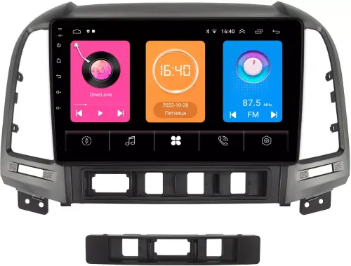 Магнитола для Hyundai Santa Fe 2006-2012 - GT9-9052 на Android 10