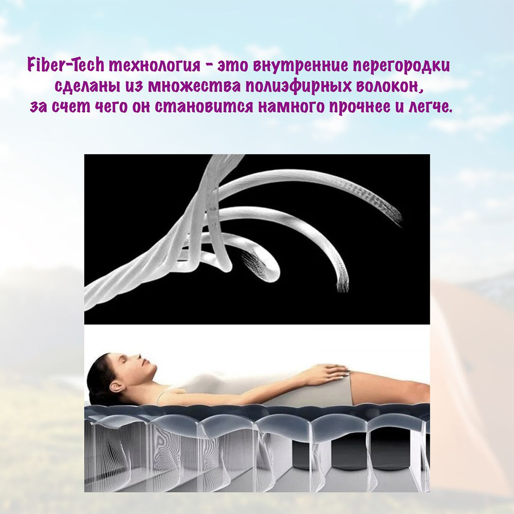 Надувной матрас двуспальный Intex 64755 (183х203х25 см) с насосом в комплекте