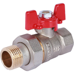 Кран шар. ROMMER с американкой 3/4" ВН/НР   (баб)    7553
