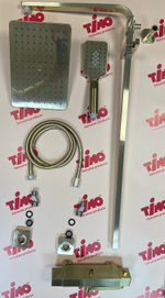 Timo   Tetra-thermo   Душевая система с термостатом   SX-0169/17 золото матовое