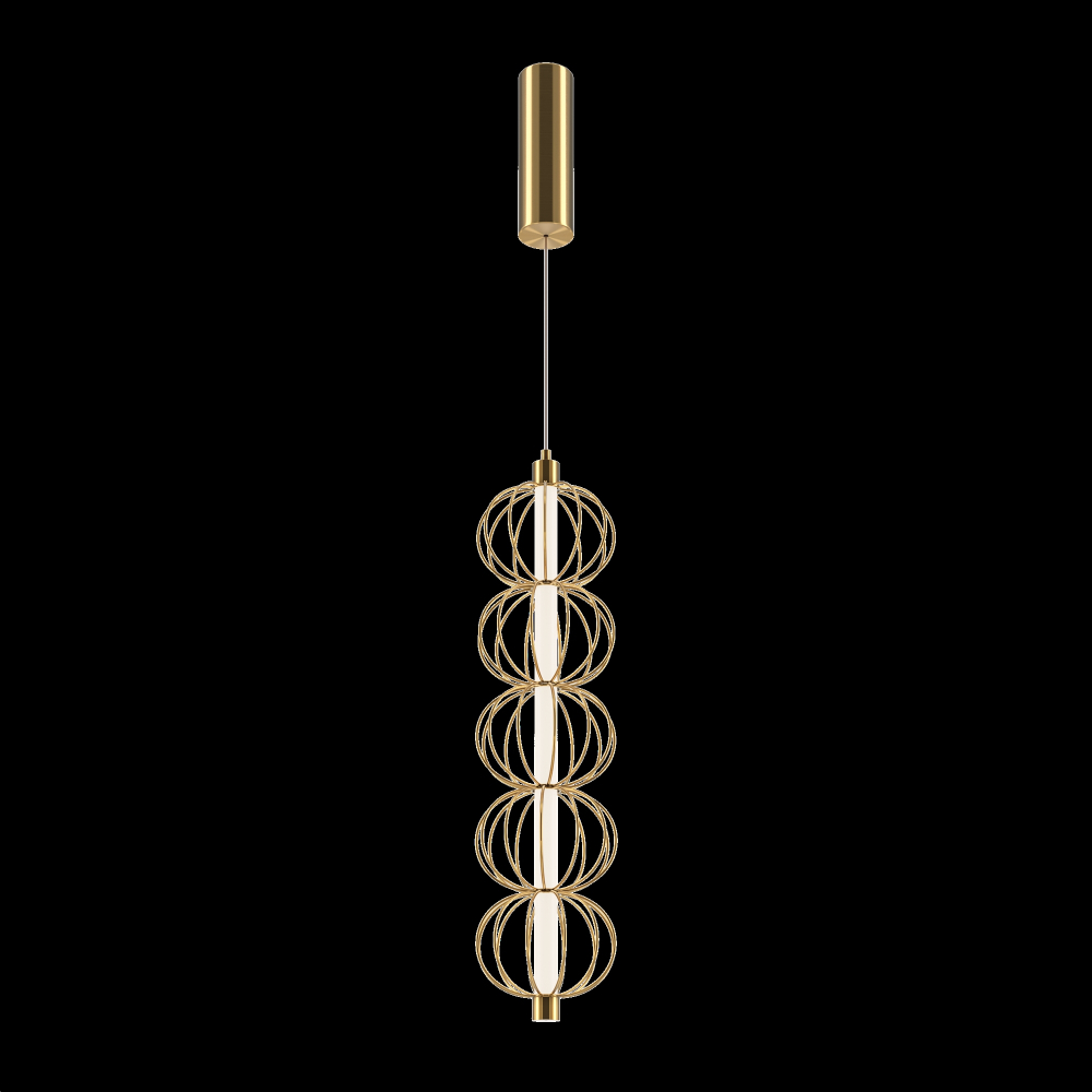 Подвесной светодиодный светильник Maytoni Golden Cage MOD216PL-L10G3K