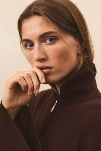 Тонкий трикотажный джемпер на молнии - H&M
