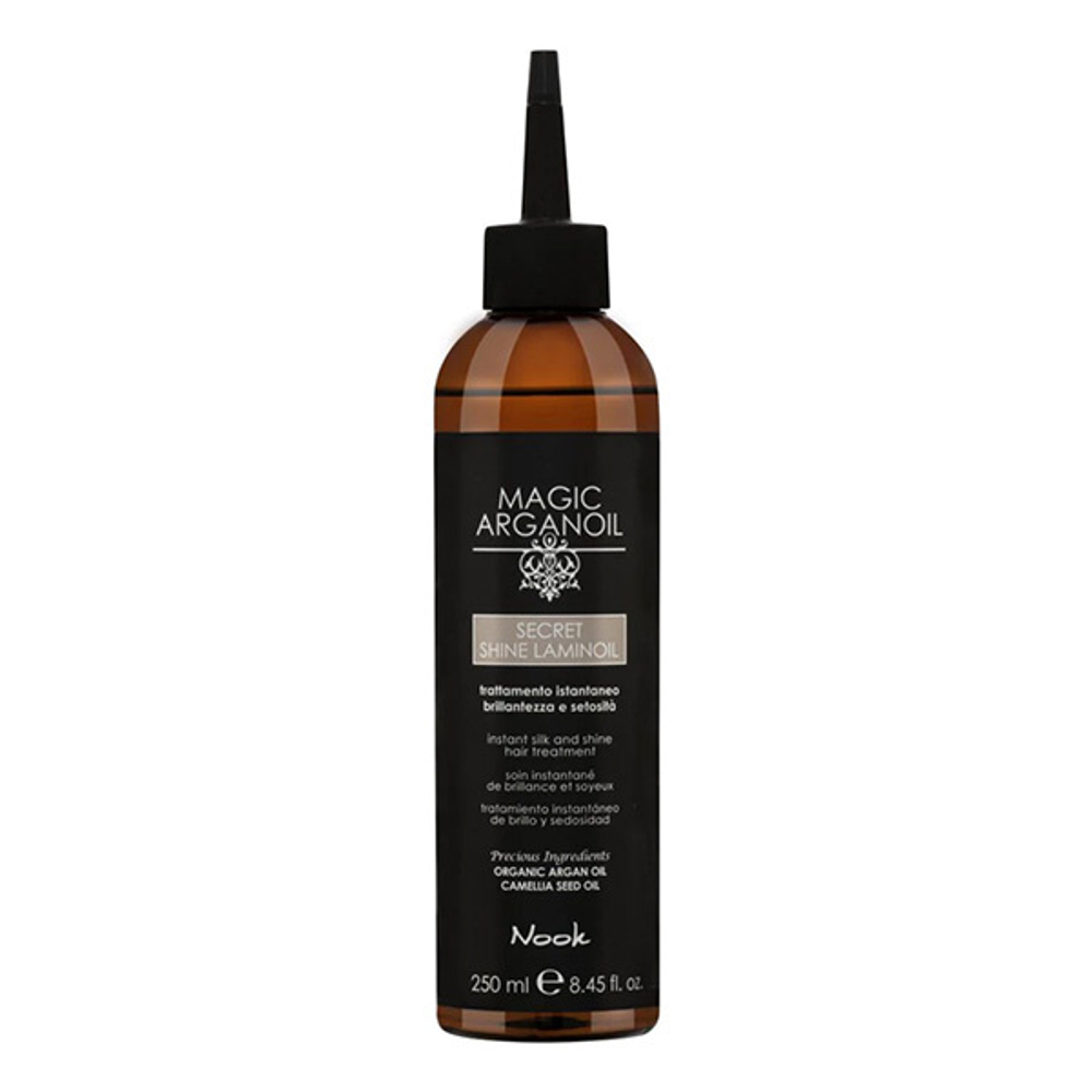Питательное масло с эффектом ламинирования pH 3.5-4.0 Nook Magic Arganoil Secret Classic Shine Laminoil 250мл