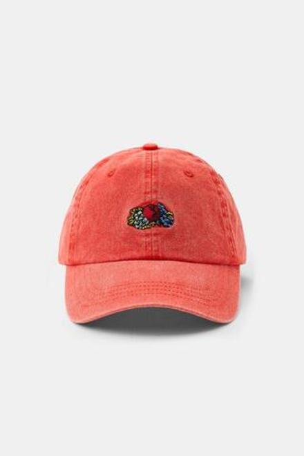 ZARA - FRUIT OF THE LOOM™ КЕПКА ИЗ САРЖИ С ВЫШИВКОЙ, ОРАНЖЕВЫЙ